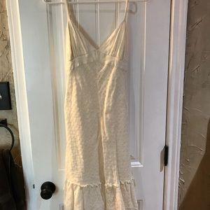 Off white sleeveless dress