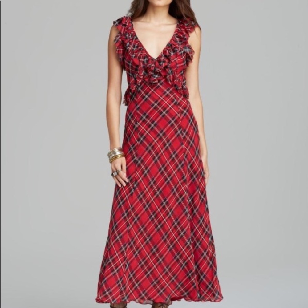 Size 4 free people plaid dress. Tags on.