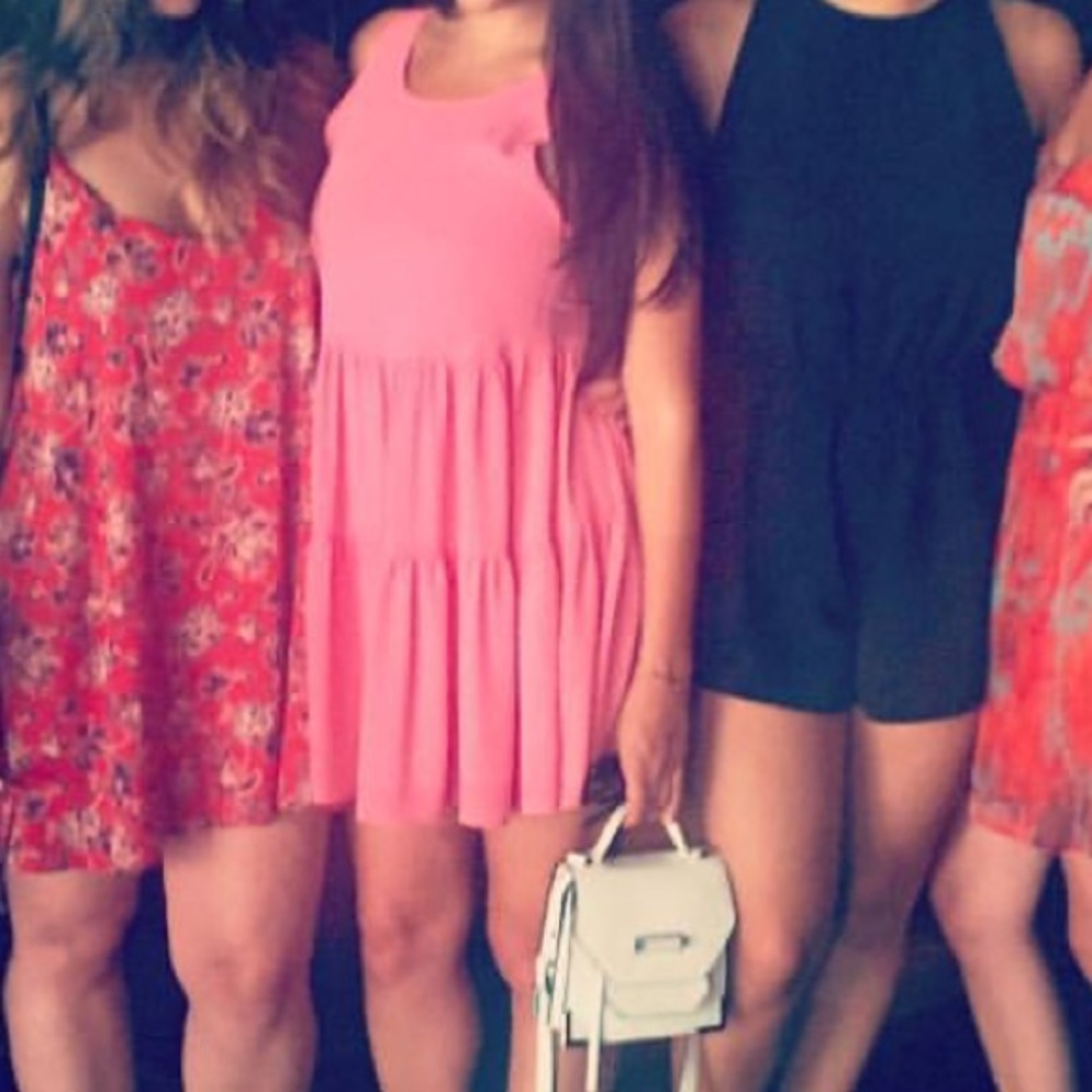 Lovers + Friends Pink Babydoll dress