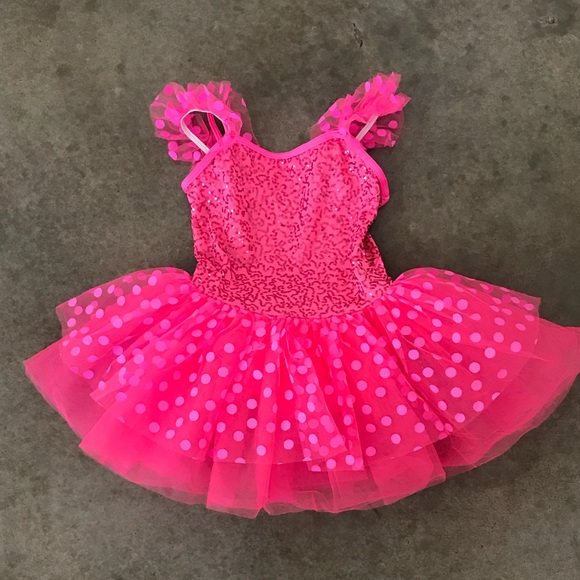 Other - Girls Dance Costume Pink Tutu Dress Up