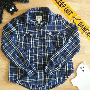 Forever 21 Navy blue flannel
