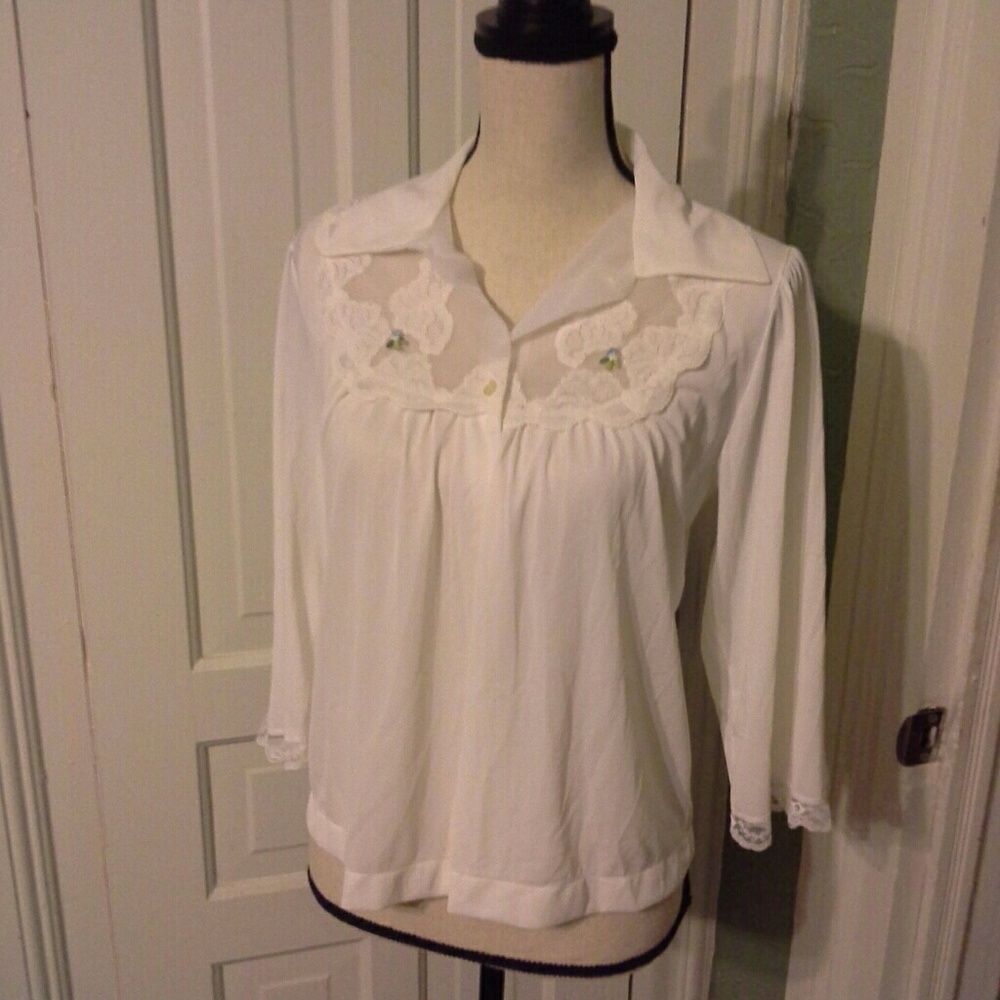 Vintage bed jacket by TexSheen size S