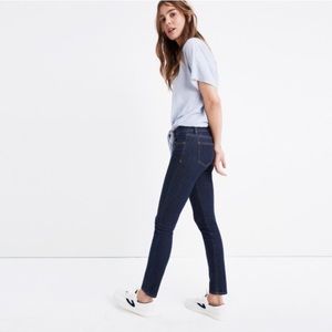 Madewell dark 8" rise Skinny Skinny Jeans