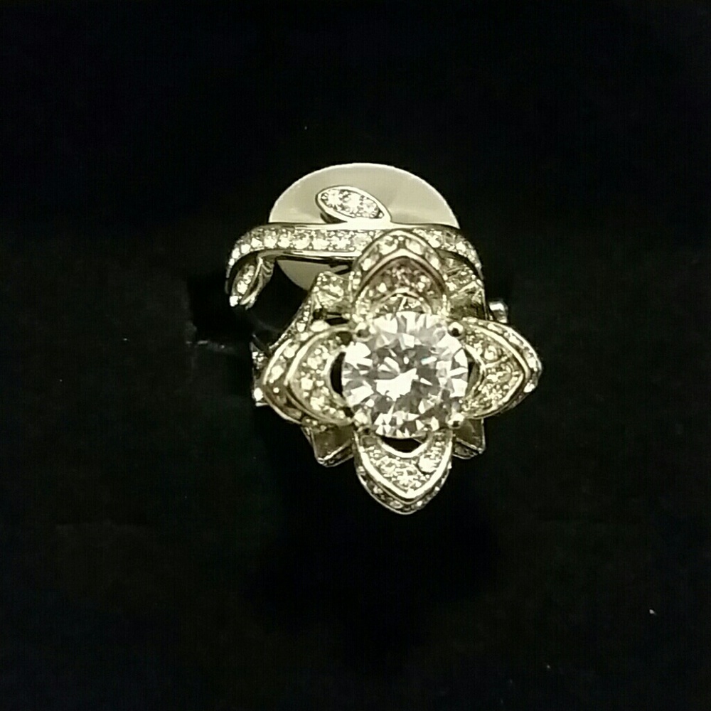 Sterling Silver Lotus Flower Ring