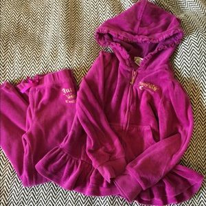 Girls Juicy Couture sweatsuit size 5