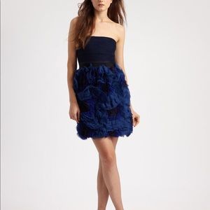 Strapless mini dress