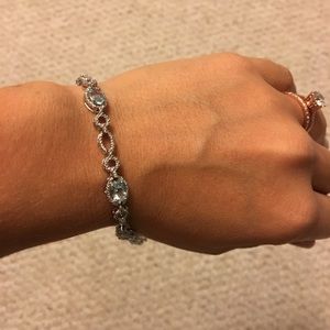 NWT Aquamarine Tennis Bracelet