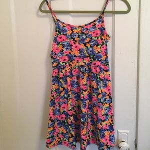 Bright Floral Sun Dress Sz S
