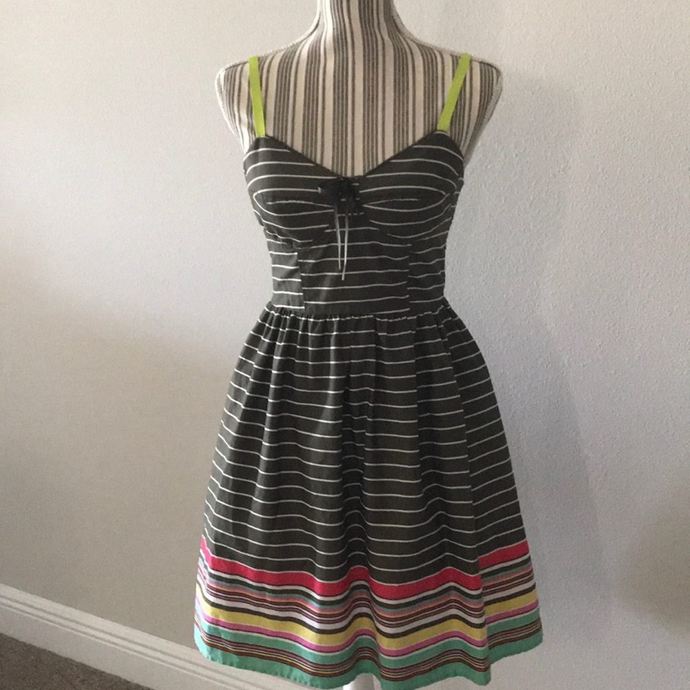 Mossimo Women’s Spaghetti Strap Corset Green Dress