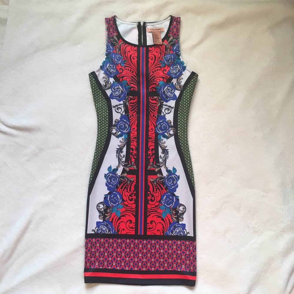EUC S Flying Tomato scuba dress