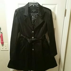 Cynthia Rowley A-line Trench Coat w/belt Sz L