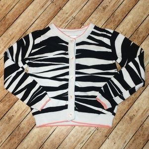 Little Girls Zebra Sweater
