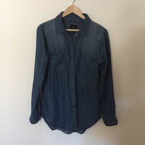 Rails denim button up