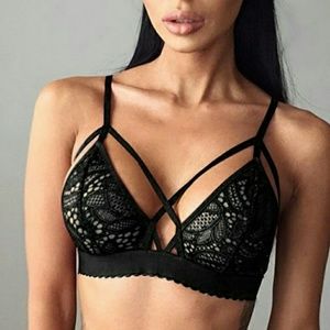 Black Sheer Lace Bralette