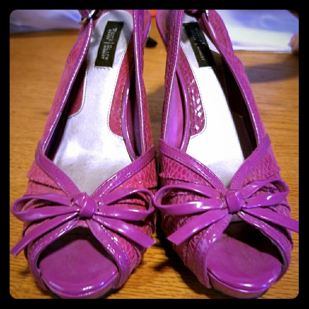 White House Black Market Sling back heels.