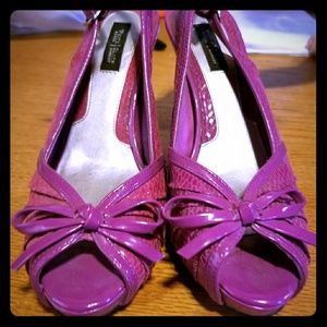 White House Black Market Sling back heels.