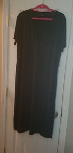 Long Black Tunic Shirt with slide slits