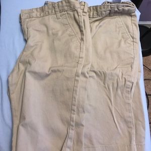 2 pair of khaki uniform shorts