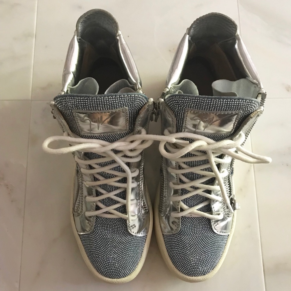 ‼️Rare‼️Giuseppe 💎crystal high tops - Picture 6 of 8