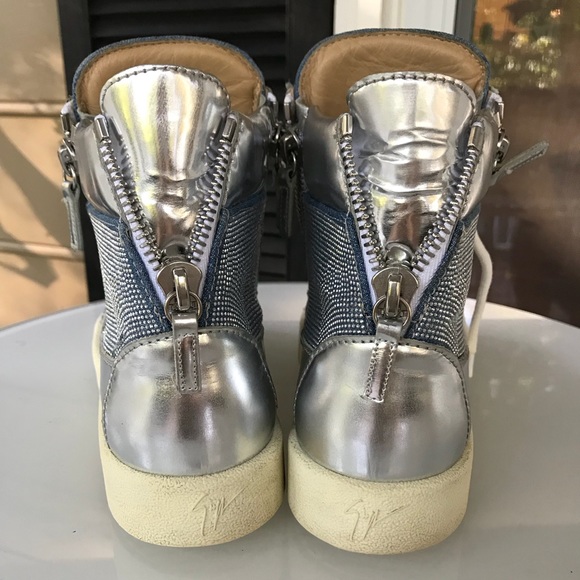 ‼️Rare‼️Giuseppe 💎crystal high tops - Picture 5 of 8