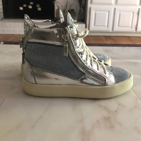 ‼️Rare‼️Giuseppe 💎crystal high tops - Picture 2 of 8
