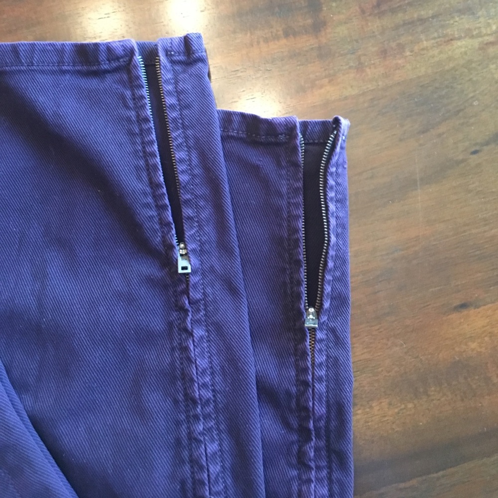 Deep Purple Corduroy Gap Jeans w/ankle zipper 29/8 - Picture 5 of 8