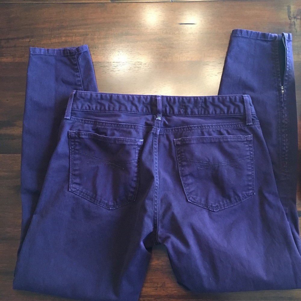 Deep Purple Corduroy Gap Jeans w/ankle zipper 29/8 - Picture 7 of 8