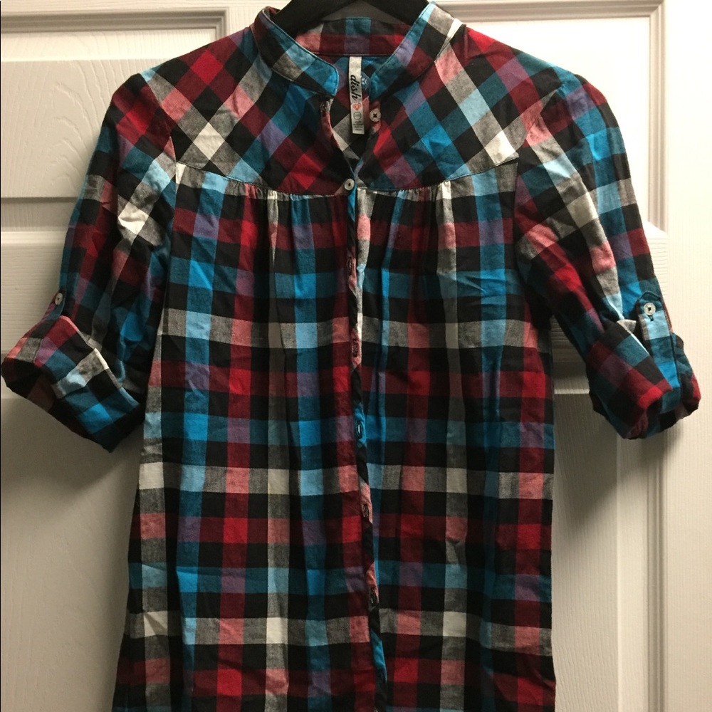 Dish plaid flannel shirt