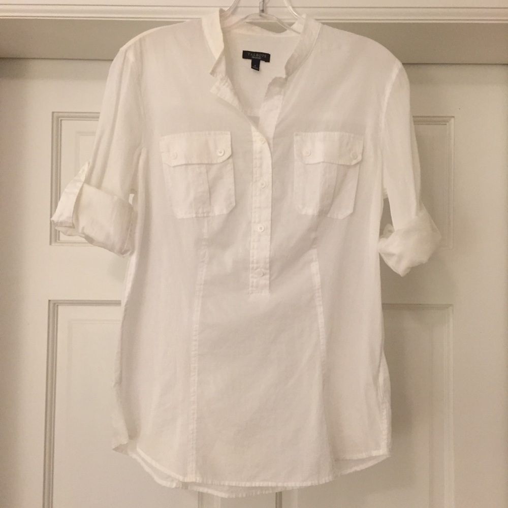 White talbots blouse