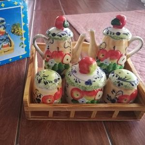 New seasoning container rack salt pepper oil