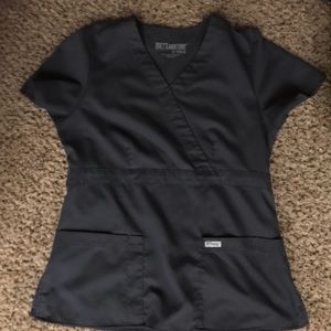 Greys anatomy grey scrub top