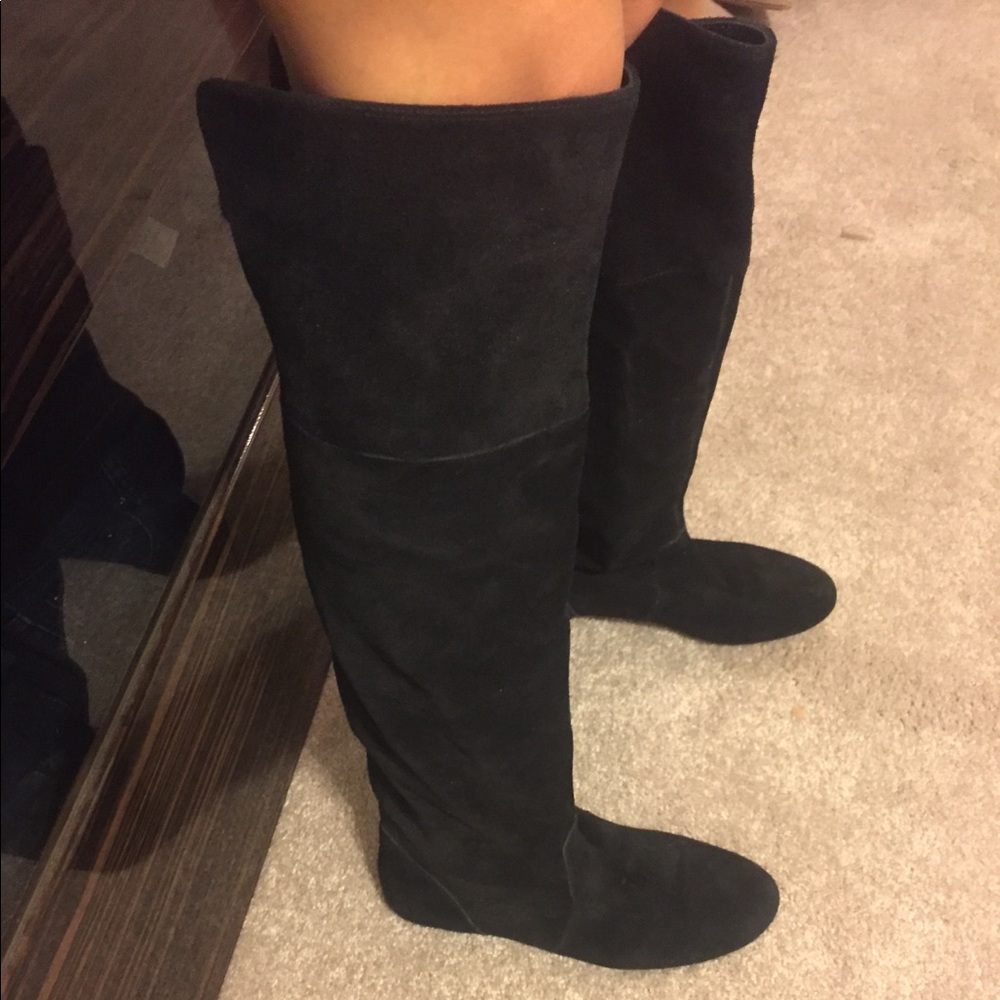 Gianni bini suede leather black boots
