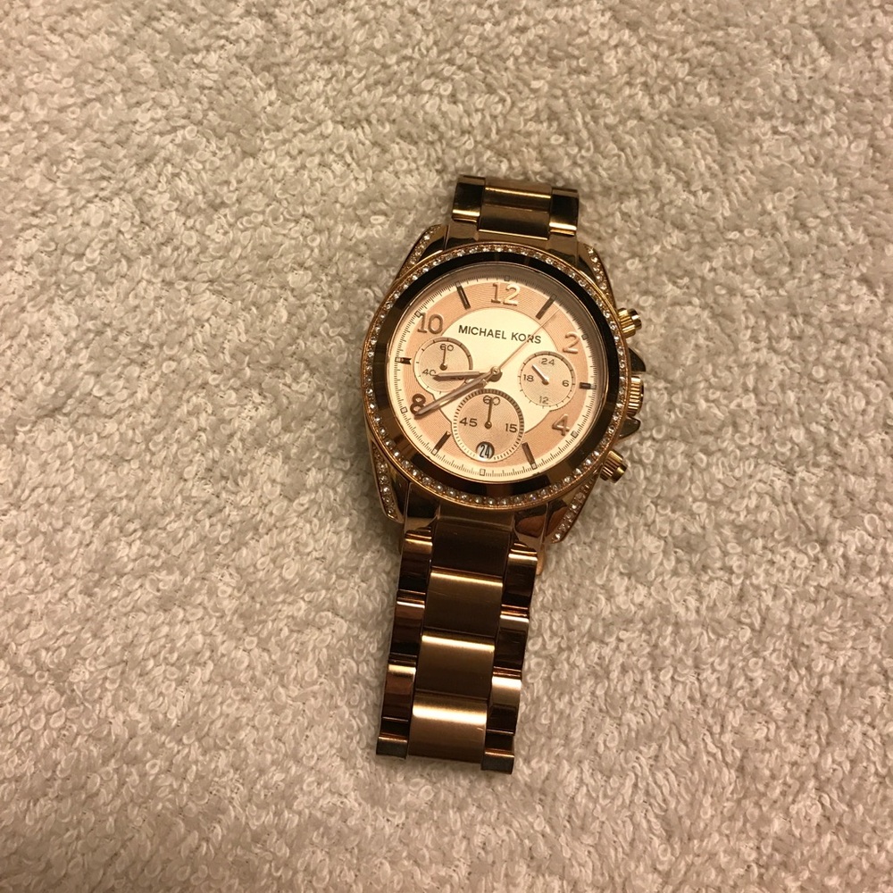Rose gold Michael Kors watch