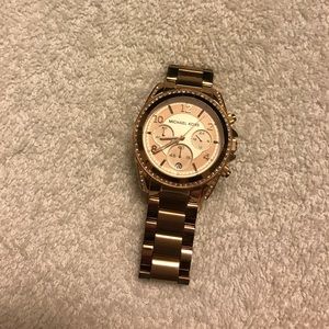 Rose gold Michael Kors watch