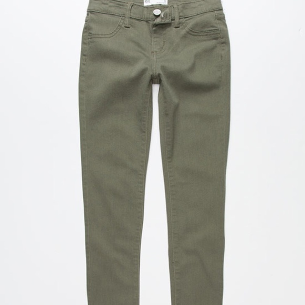 Girls rsq leggings jean type (olive color)
