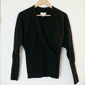 LOFT Black Cashmere Sweater