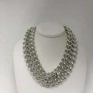 Silver Double Chain Necklace Silver Double Chain Necklace