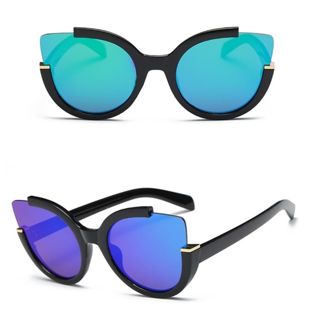 Blue Purple Green Oversized Sunglasses!