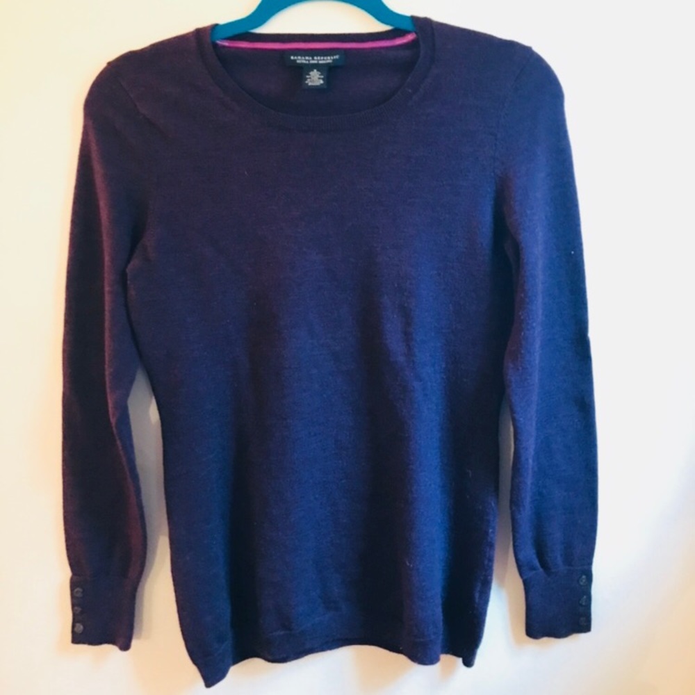 Banana republic merino wool crew neck sweater NWOT