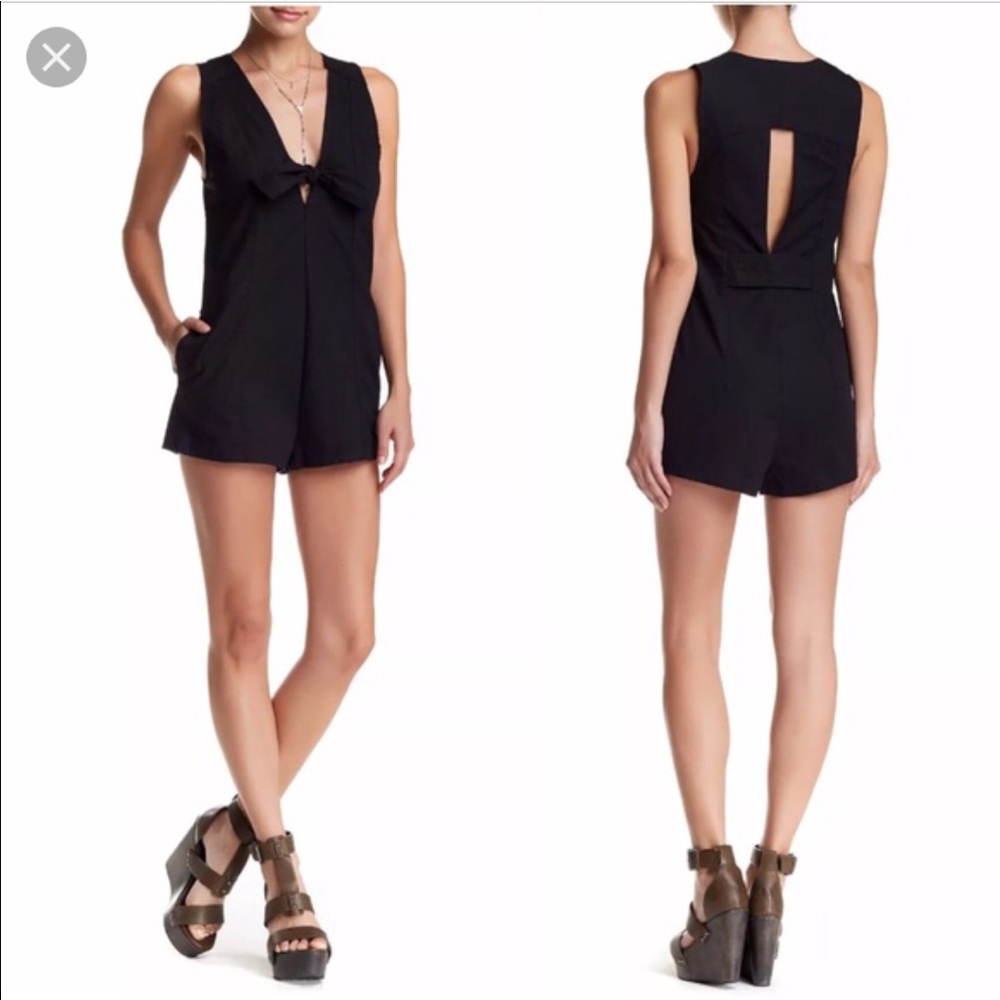 Free people Daysi little black romper size 12