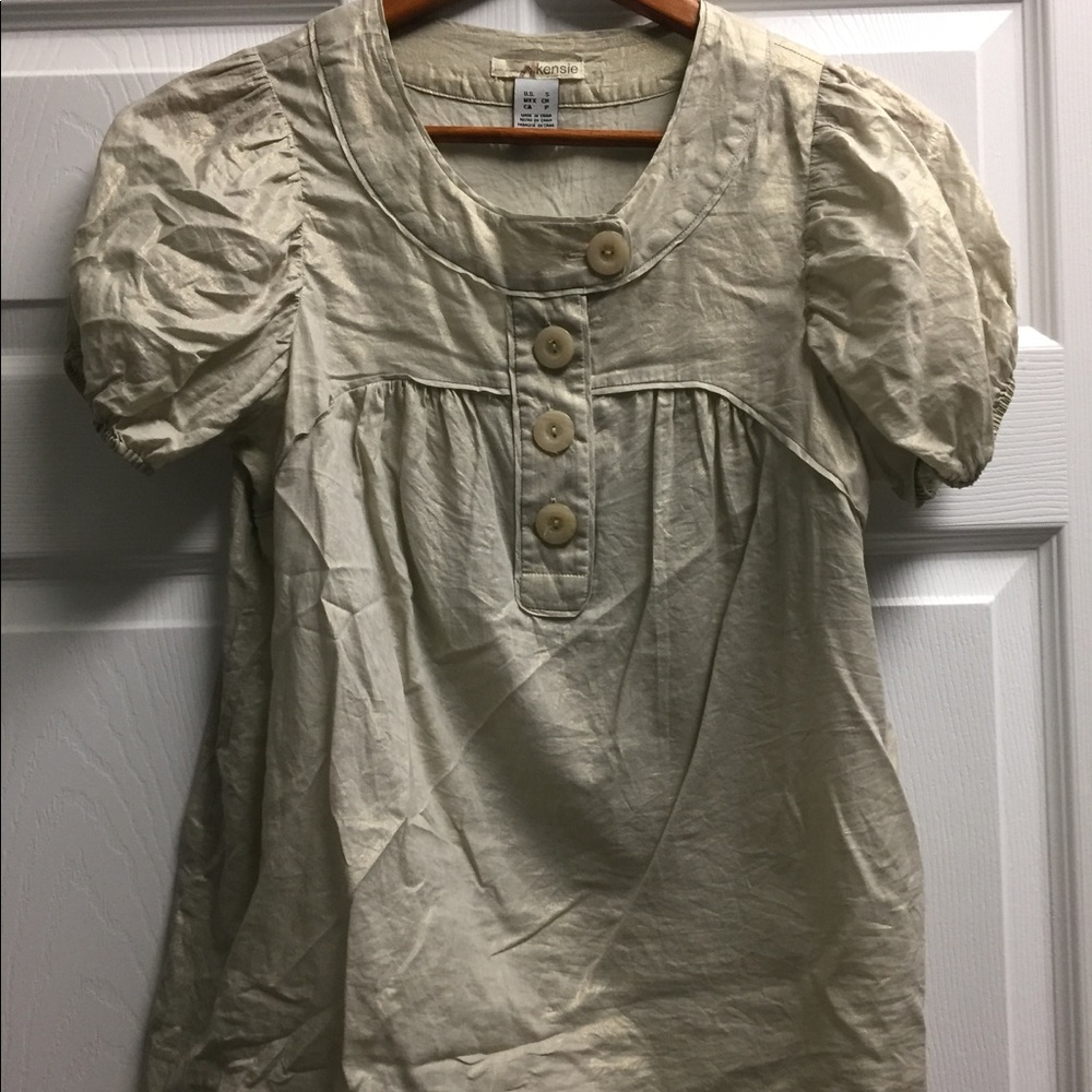 Kensie gold top