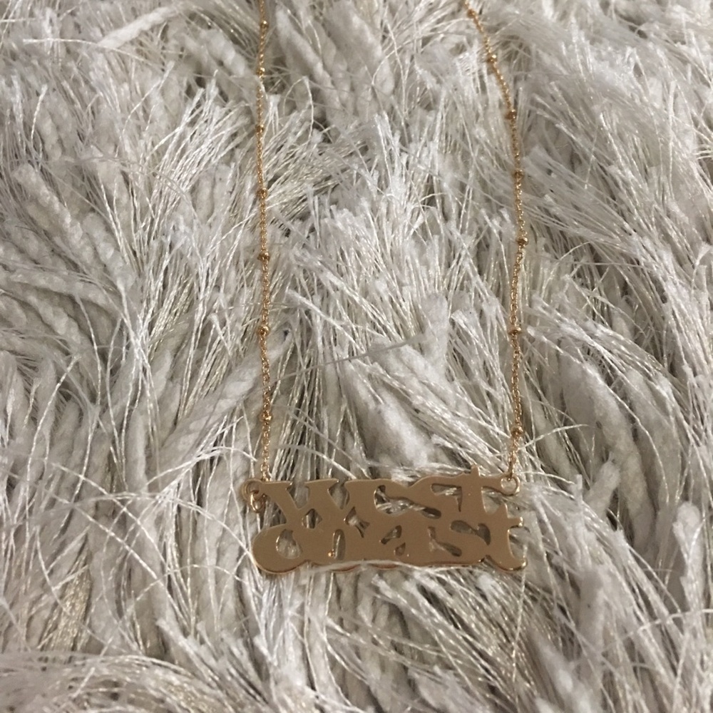 West Coast gold necklace *NOT REAL GOLD