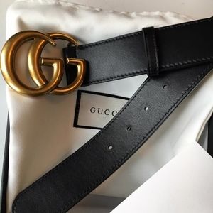 New Authentic Gucci Double G Buckle Belt