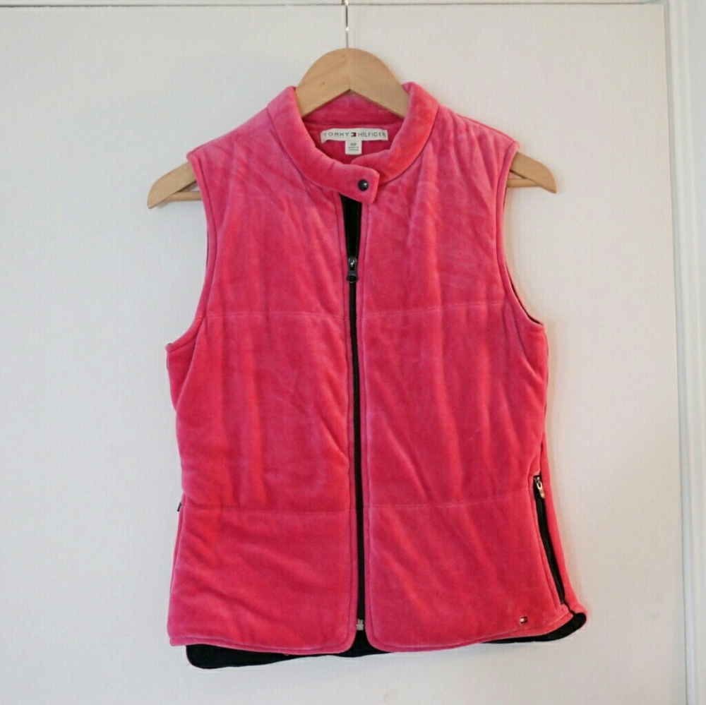 Tommy Hilfiger Hot Pink Puffer Vest