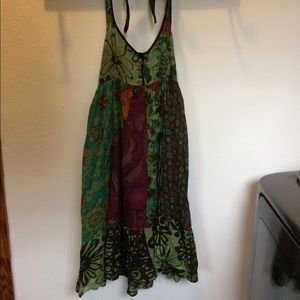 Coline Flowery Halter Dress