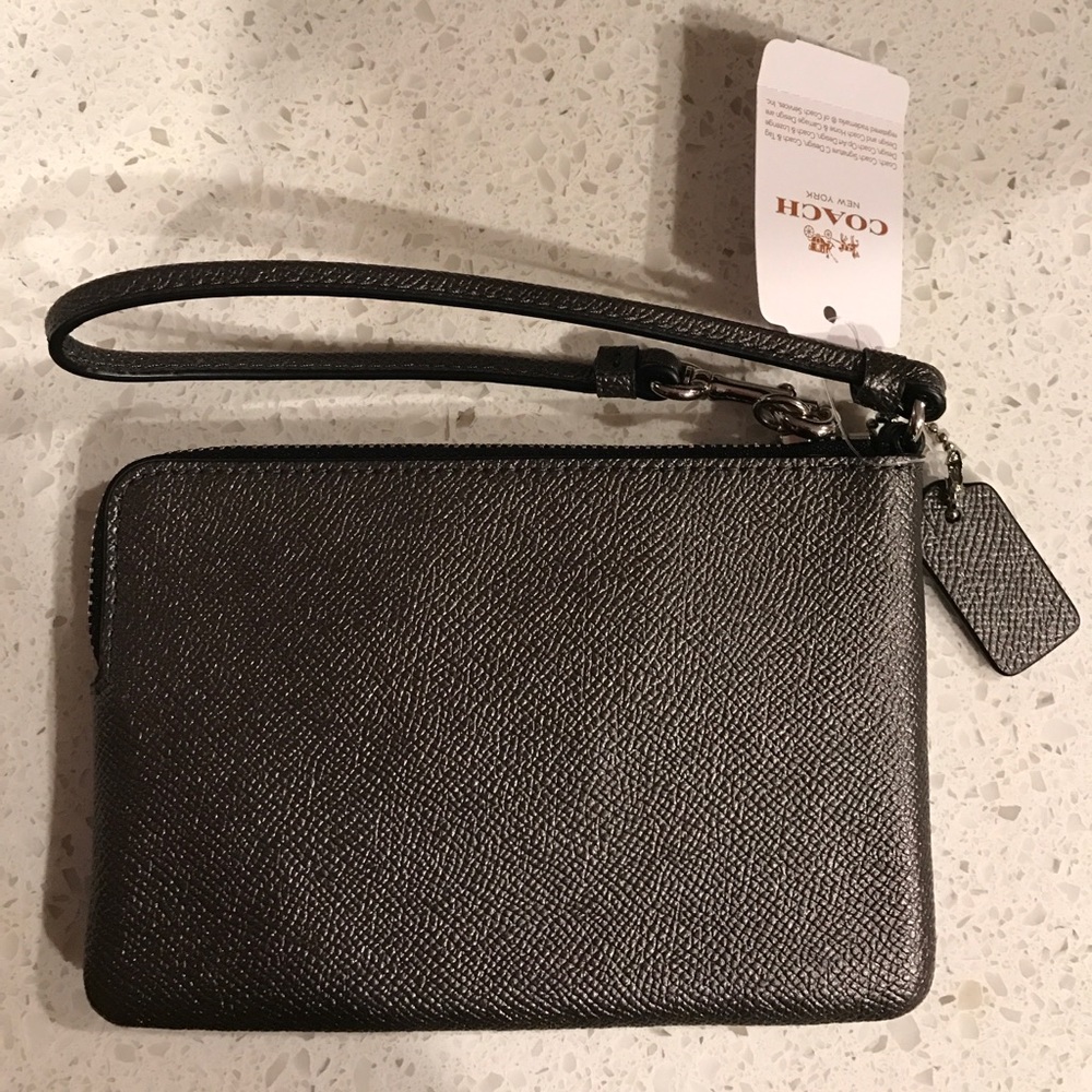 Coach Small Leather Wristlet - Picture 2 of 6