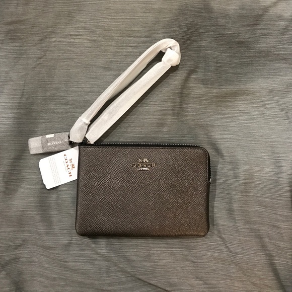 Coach Small Leather Wristlet - Picture 5 of 6