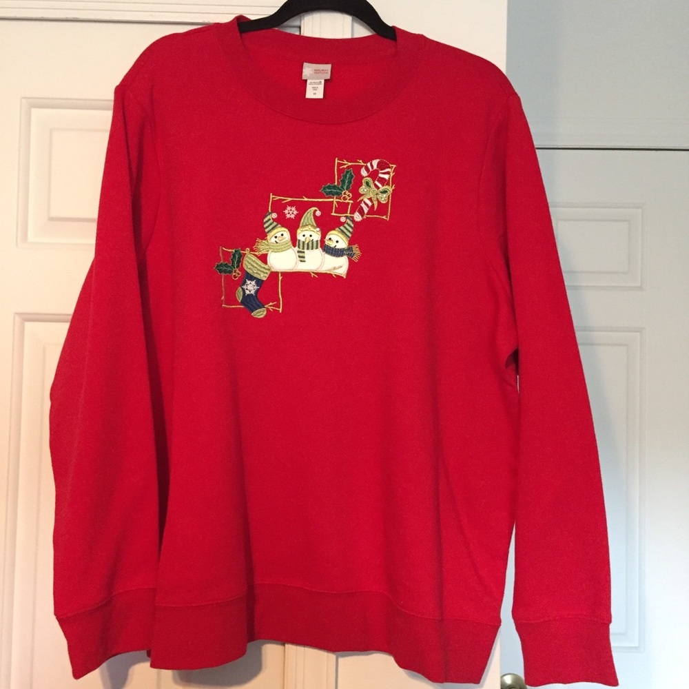Holiday Editions snowman sweatshirt