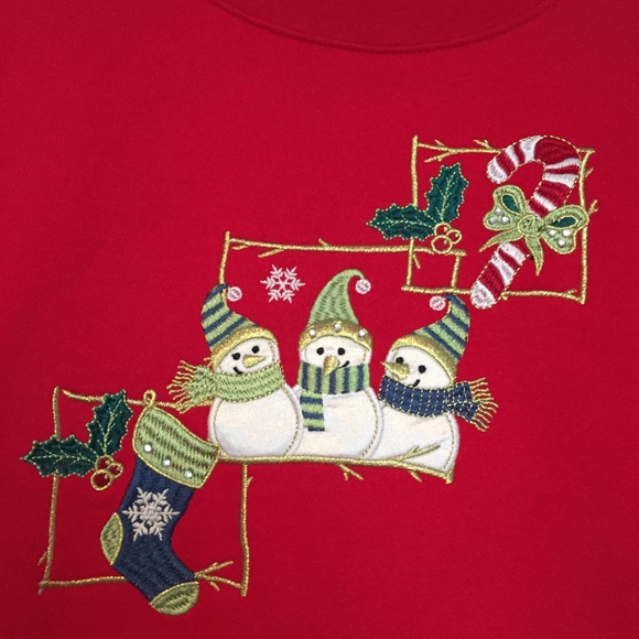 Holiday Editions snowman sweatshirt - Picture 3 of 5