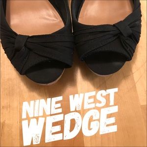 Nine West Black Wedge